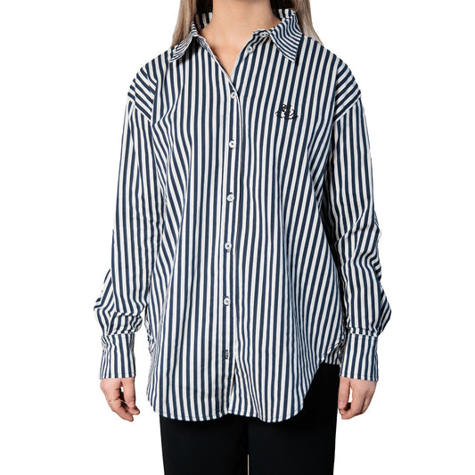 Le Laurian | Striped White & Navy